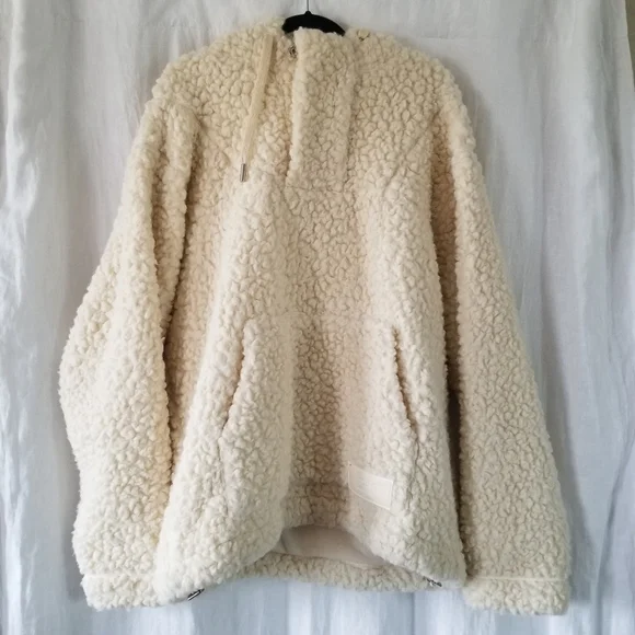 AMI | NWT Faux Shearling Hoodie - Picture 2 of 13